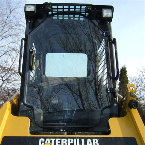 cat skid steer cab enclosures|cat skid steer door replacement.